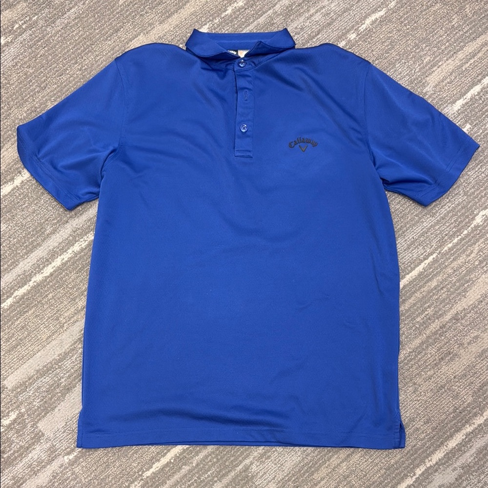 Callaway Blue Polo Shirt Classic Design